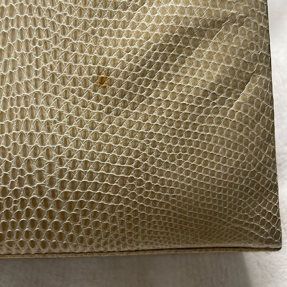 Vintage Mid-Century Genuine Snake Skin and Lacquer Bag - Picture 8 of 17